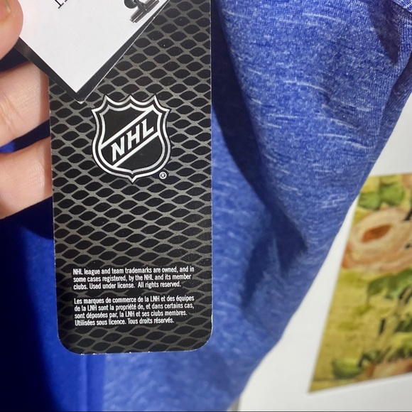 NHL St Louis Blues NWT PLYR Blue on Heather Blue Half-Zip PLYR Jacket M - Picture 9 of 14